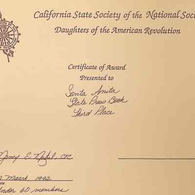 CSS DAR Award for State Press Book,March 1992