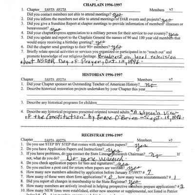 CSSDAR Master Questionnaire 1996-1997