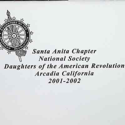 Santa Anita Chapter Yearbook, 2001-2002