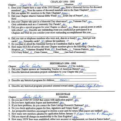 CSSDAR Master Questionnaire 1994-1995