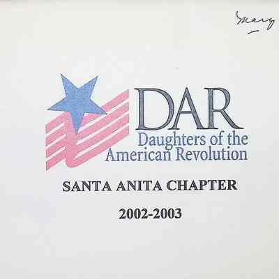 Santa Anita Chapter Yearbook, 2002-2003