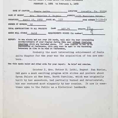 CSSDAR Oral Report 1971-1972