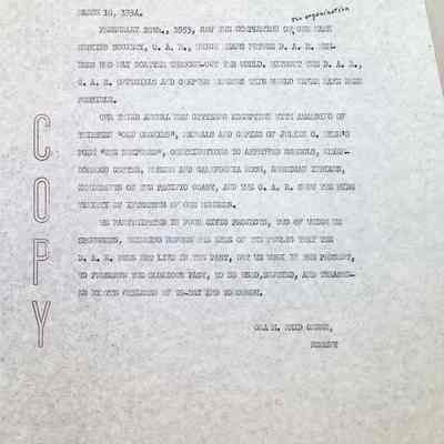Report of Santa Anita Chapter at the State Conference,1954