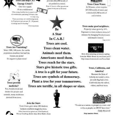 CSSCAR Tree Donation Newsletter