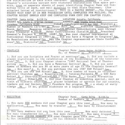 CSSDAR Master Questionnaire 1988