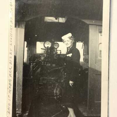 Visitor at William Parker Lyon Pony Express Museum