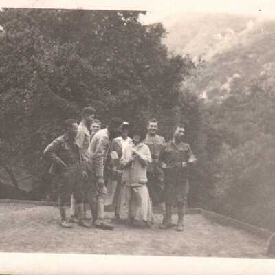 Soldiers Hiking in the San Gabriel Mountains