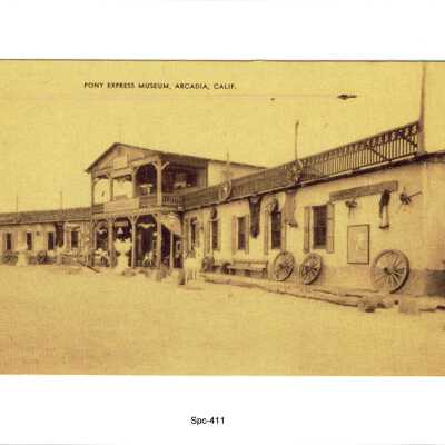 Side Shot of the Entrance to the Pony Express Museum, CA