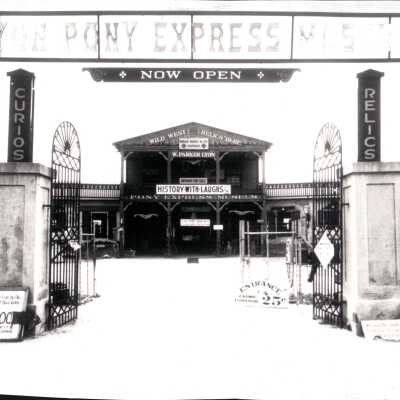 Front Entrance to the Pony Express Museum, CA