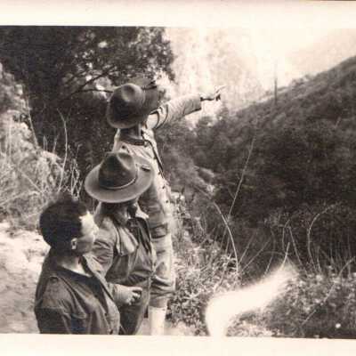 Soldiers Hiking in the San Gabriel Mountains