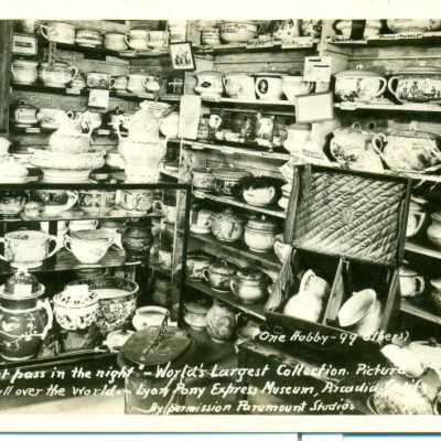 Pottery at Pony Express Museum .