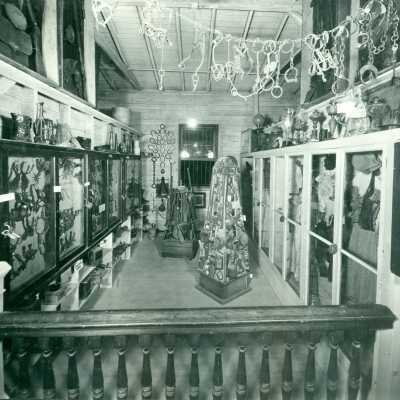 Western memorabilia in Arcadia's Pony Express Museum, c 1950s