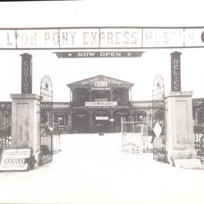 Front Gates of the Pony Express Museum, CA