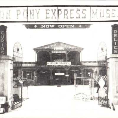 Font Gates of the Pony Express Museum, CA