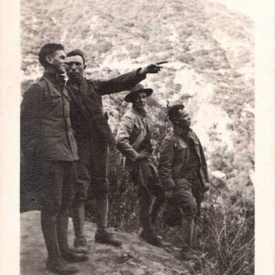 Soldiers Hiking in the San Gabriel Mountains