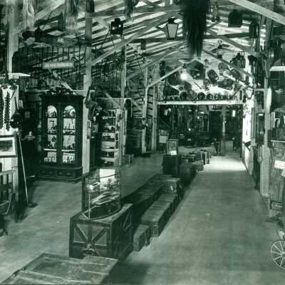Western Memorabilia in Parker Lyon's Pony Express Museum, c 1950s