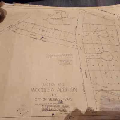 Map of Woodlea Addition 1953