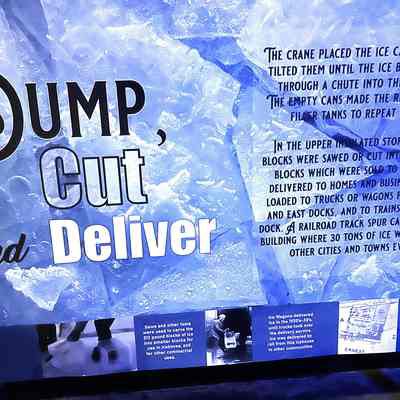 Ice Making Poster - Dump, Cut and Deliver
