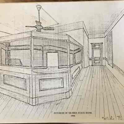 Interior of Silsbee State Bank 1906 (Wade Paul)(3/12)