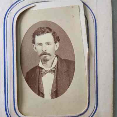 Tin Type - Young Man with Goatee and Bow Tie