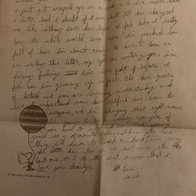 Handwritten Personal Letter to Mama from Ronnie