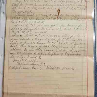Land Calls for Gore Property in Hardin County , Texas dated May 29, 1886