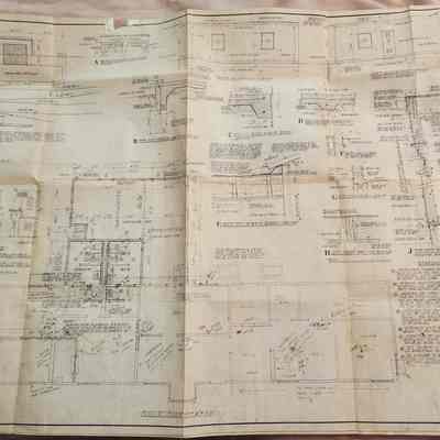 Blue Prints for addition to Yard Office Bldg at Silsbee Texas