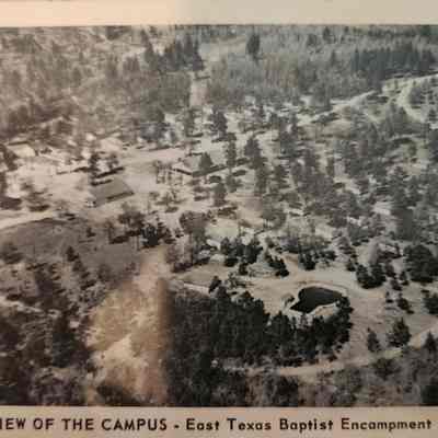 Card - View of the East Texas Baptist Encampment at Newton, Texas