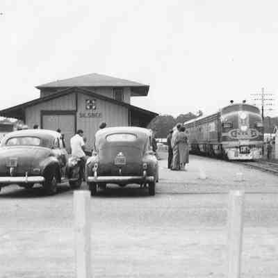 Photo of Silsbee, Texas Depot with train engine