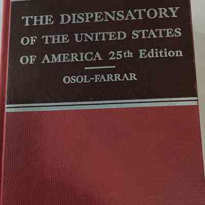 The Dispensatory of the United States 25th Edition