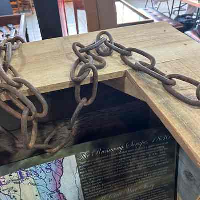 1850 Tyler county ox cart chain from Richardson family