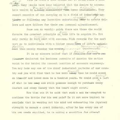 John H Kirby Speech on Business Management