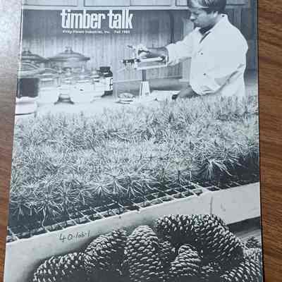 Timber Talk magazine dated Fall 1985