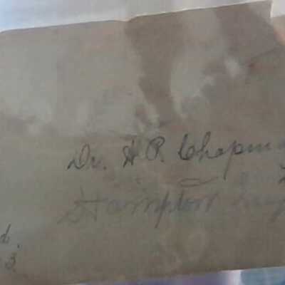 Envelope - E. H. Collins county and district clerk, Hardin County, Kountze - - -Texas.