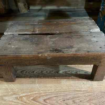 Rustic footstool