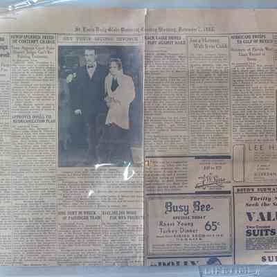 St Louis Daily Globe 11/7/1935 - "JH Kirby explains National Campaign against Roosevelt"