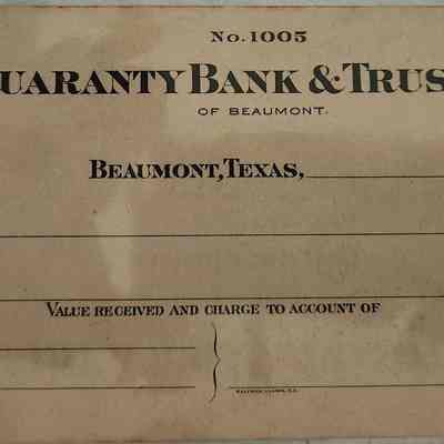 Guaranty Bank & Trust Co Blank Checks