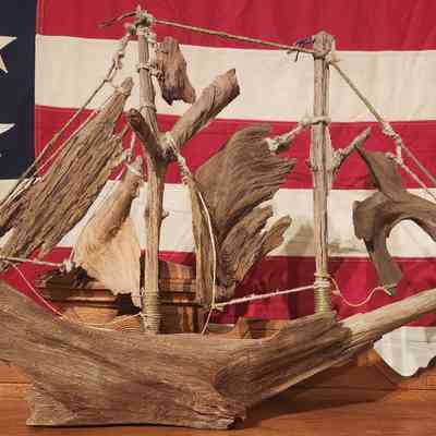 Driftwood Art - Sailing Vesse