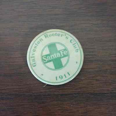 Santa Fe Pin - Galveston Rooter's Club 1911