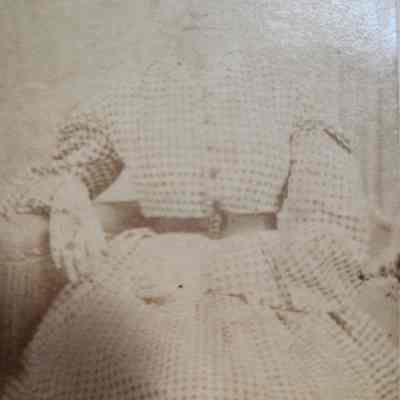 Tin Type Unknown Woman Sitting