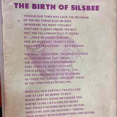 The Birth of Silsbee booklet