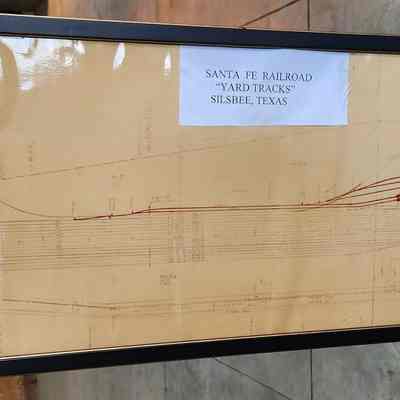 Diagram of Silsbee Santa Fe Tracks