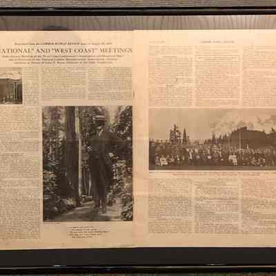 Framed article: “National” and “West Coast” Meetings
