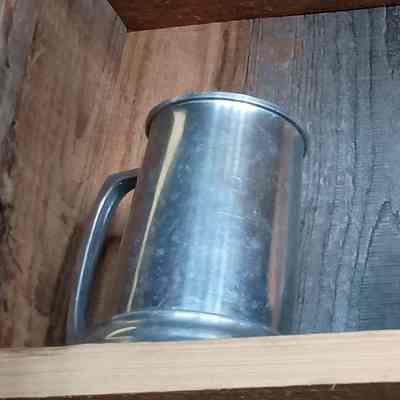 Silver metal Mug/stein