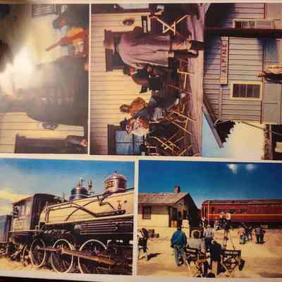 Copies of Photos from the Filming of Streets of Loredo with James Garner