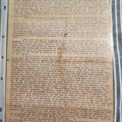 Note 5 for $666.66 for Land Purchase from Southeastern Settlement and Development Company by R L Weathersby dated June 24, 1922