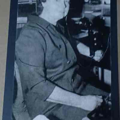 Photo of Mrs C L Lanford, Pineland Texas Agent for Santa Fe January 1970