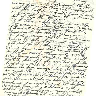 Letter from Mrs J E OSborne (Cleo) to her sister