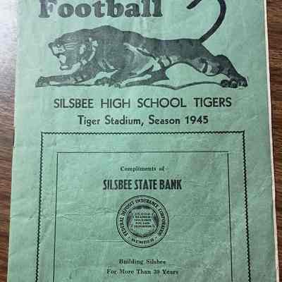 Silsbee High School Football roster dated 1945 - 4 copies