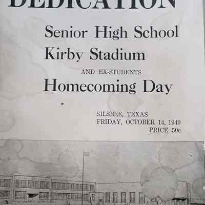 Program Dedication Senior High School, Kirby Stadium, October 14, 1949 - 2 copies